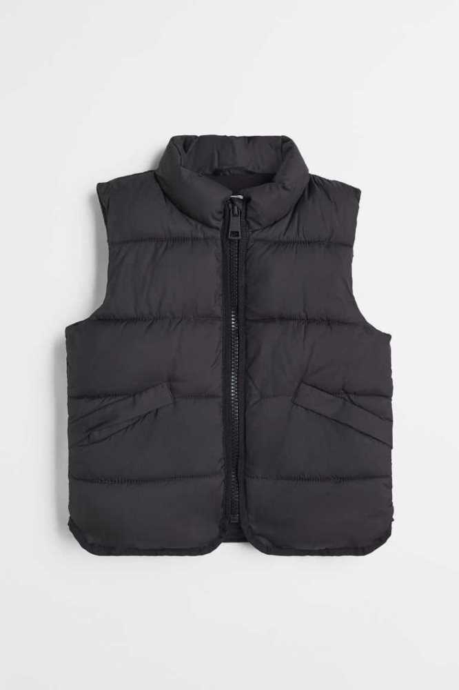 H&M Wasser-repellent Puffer Vest Oberbekleidung Kinder Braun | 1527-ZDYXA