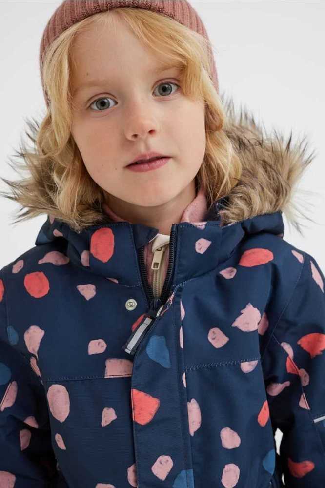 H&M Wasser-repellent Snowsuit Oberbekleidung Kinder Navy Blau | 7246-BPXFM