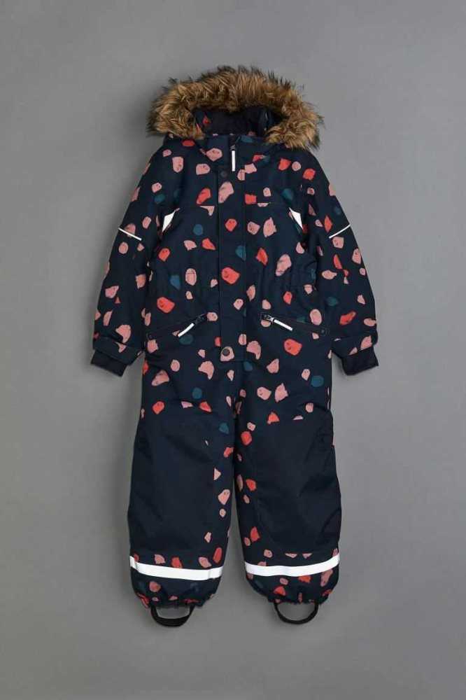 H&M Wasser-repellent Snowsuit Oberbekleidung Kinder Navy Blau | 7246-BPXFM