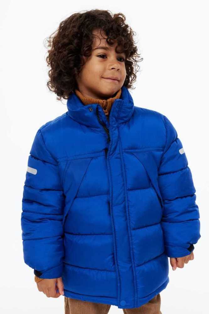 H&M Wasser-repellent Winter Jacket Oberbekleidung Kinder Hellblau | 4082-RKTEJ