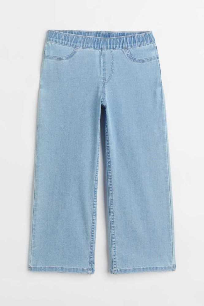 H&M Weite Fit Jeans Kinder Blau | 4173-DZHKU