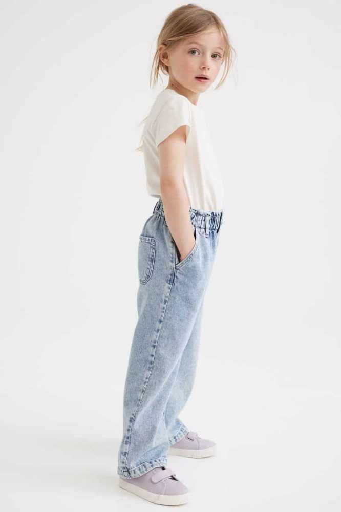 H&M Weite Fit Jeans Kinder Helllila | 9603-ZOFXY