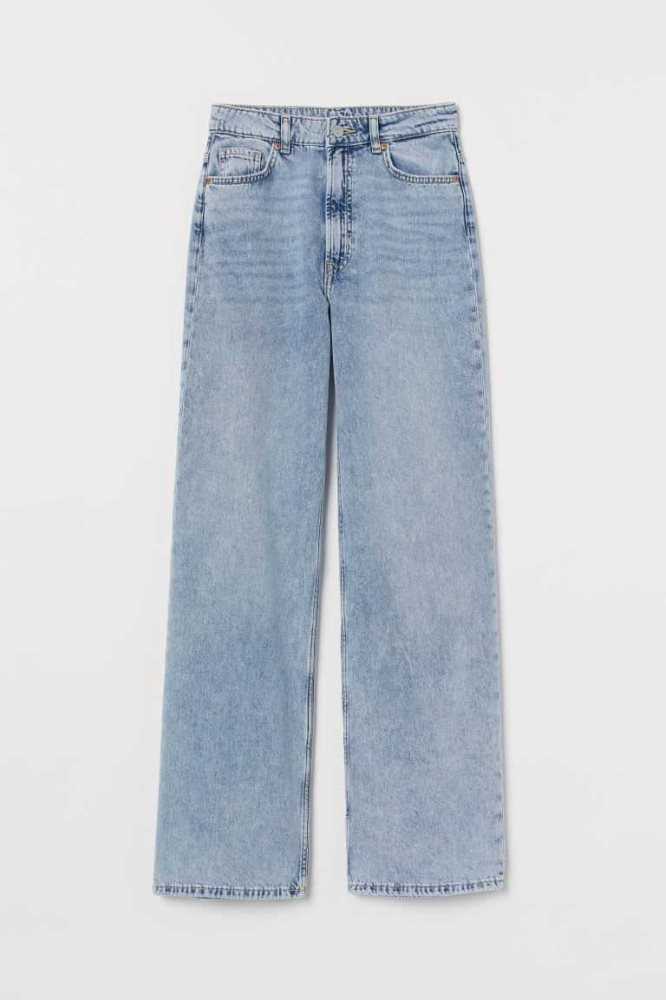 H&M Weite High Jeans Damen Blau | 2798-IYZOK