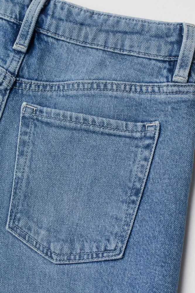 H&M Weite High Jeans Kinder Blau | 7263-SMWAE