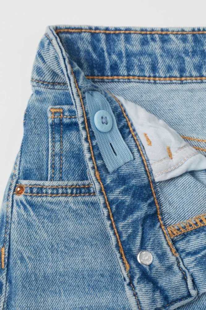 H&M Weite High Jeans Kinder Blau | 7263-SMWAE