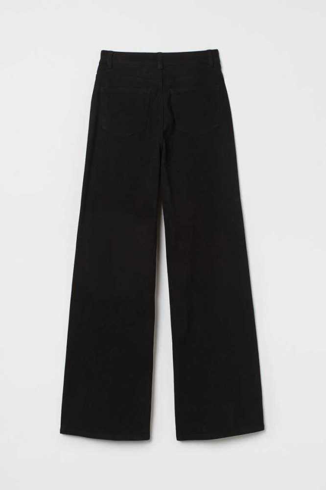 H&M Weite-leg Twill Hose Damen Lila | 3760-NVEJQ