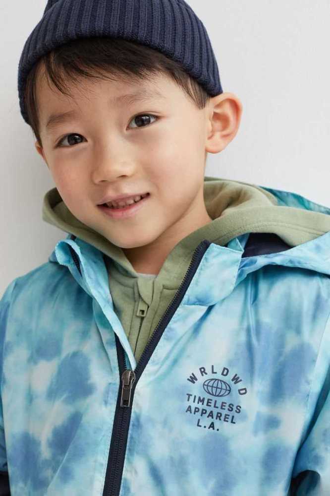 H&M Windbreaker Oberbekleidung Kinder Olivgrün Grün | 7486-RLQSM