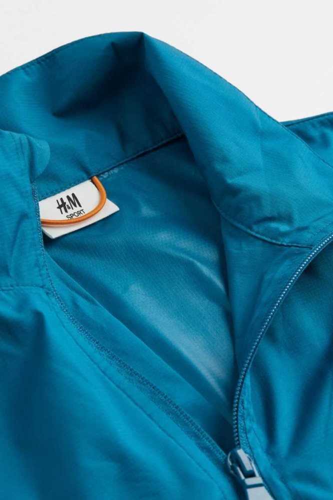 H&M Windproof Anorak Oberbekleidung Kinder Blau | 2485-VOCWN