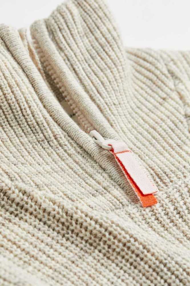 H&M Zip-top Knit Pullover Kinder Braun | 0235-TJGWU