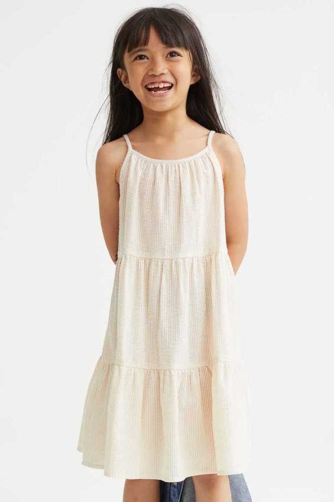 H&M Ärmellose Kurzes Kleid Kinder Hellrosa | 1487-PQUZB